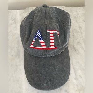 Delta Gamma American Flag Embroidered Baseball Cap